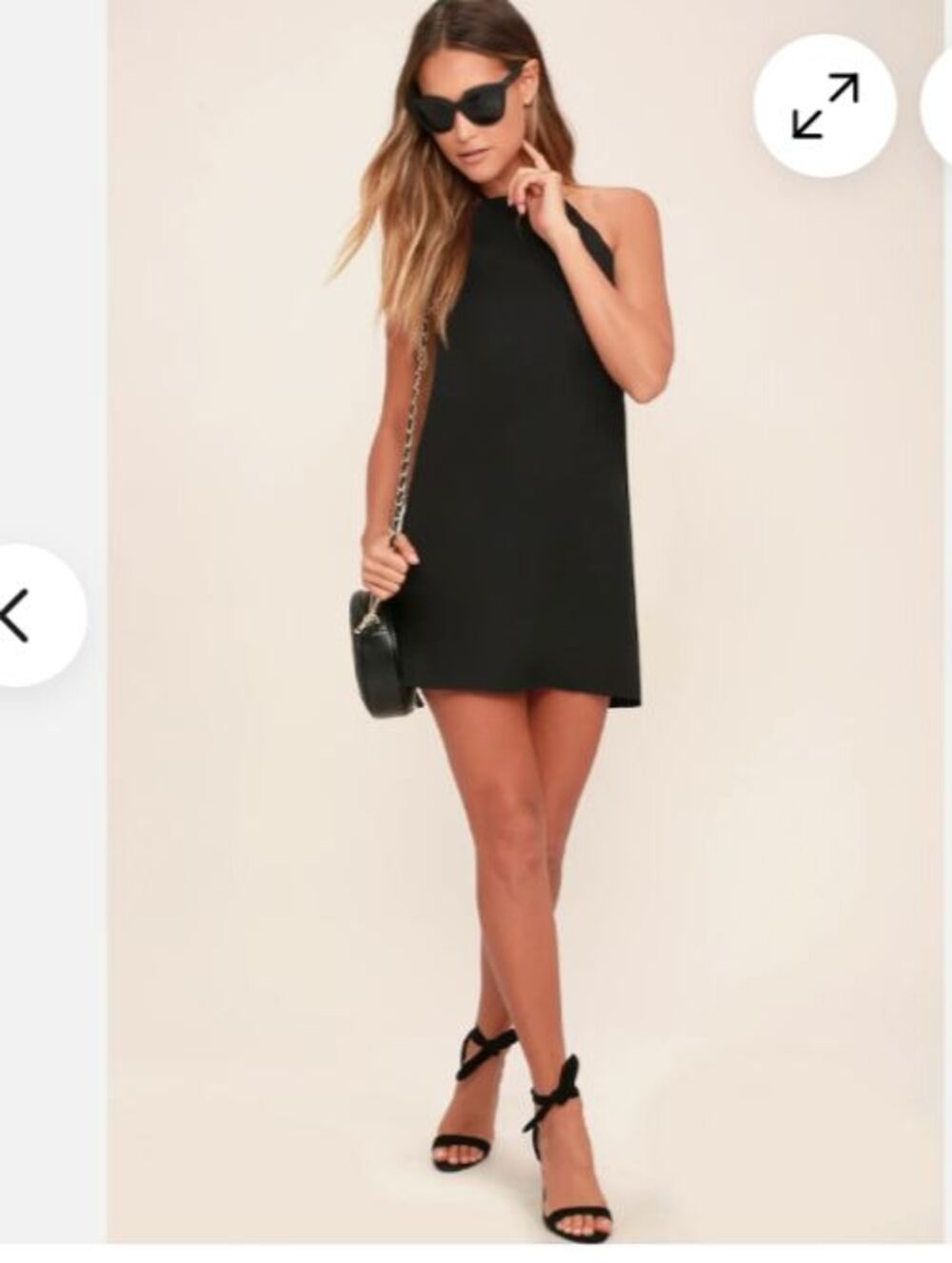 Scalloped Mini Halter Dress Lulus S French Girl Coquette City Chic Wedding Guest